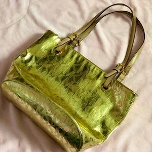 Michael Kors Gold Logo Tote Bag